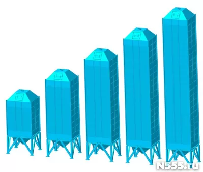 Бункер хранения готовой продукции, бункер силос для зерна